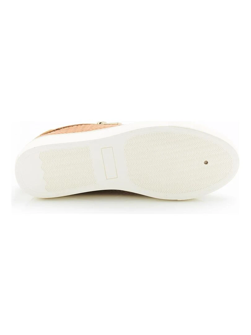 Tennis à lacets effet tressé Amortyl Damart Marron caramel