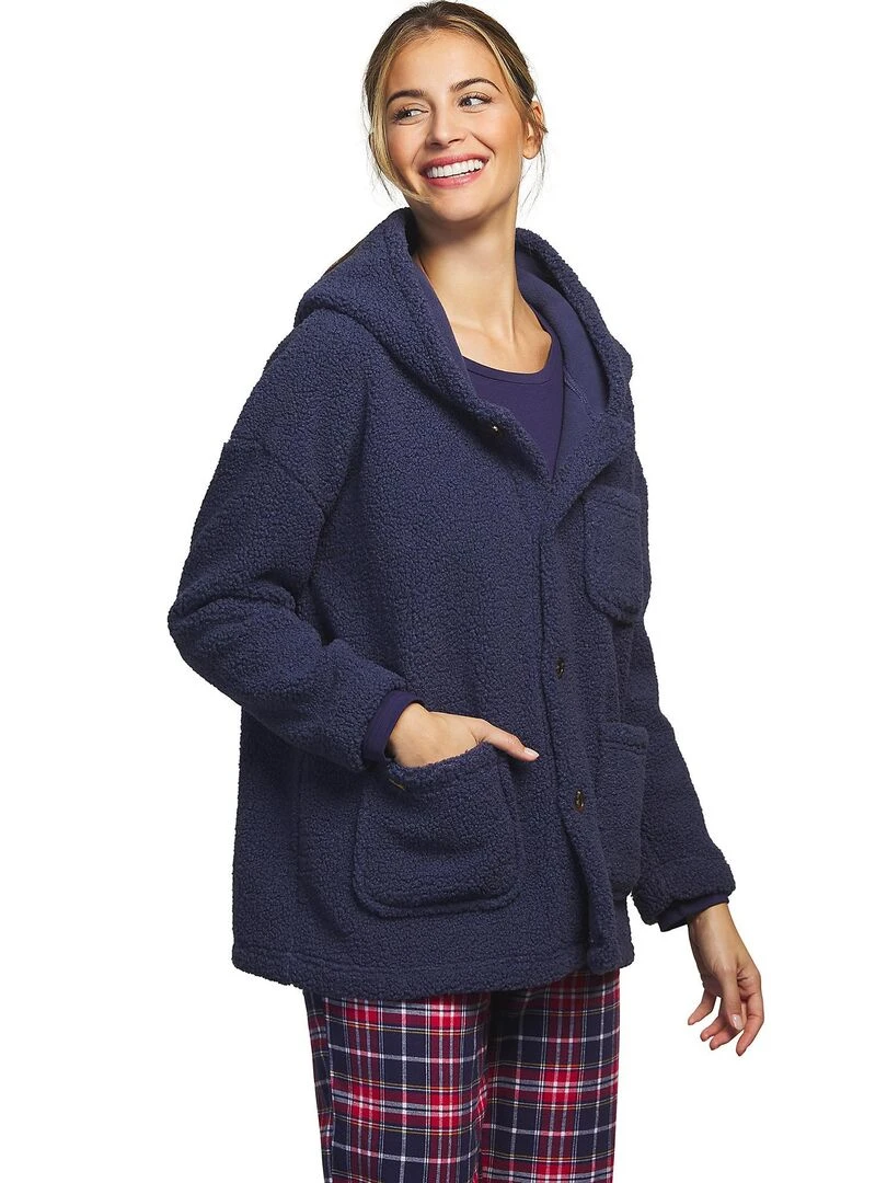 Veste d'intérieur à capuche Big Family Bleu marine