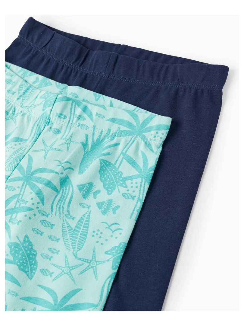 2 Shorts Moulants en Coton pour Fille 'Marine'  EXPLORING AUSTRALIA   Vert clair