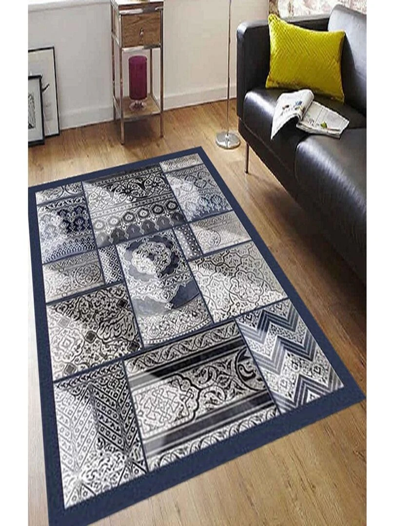 Tapis CORDOUE Bleu Bleu