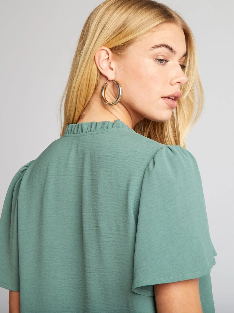 Blouse fluide   Vert