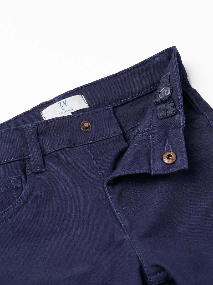 Pantalon En Sergé De Coton Pour Bébé Garçon  MATISSE   Bleu foncé