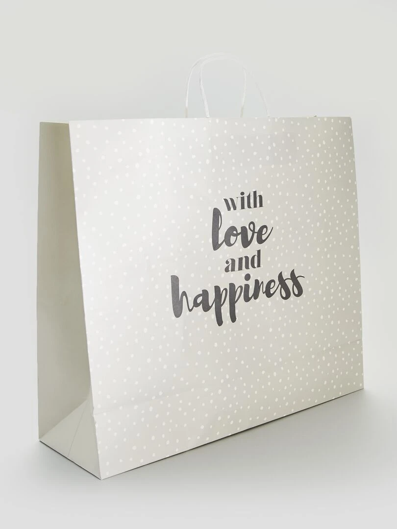 Sac cadeau grand modèle Gris