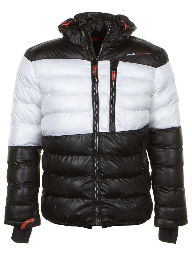 Doudoune de ski homme CAPTIN PEAK MOUNTAIN Noir Blanc