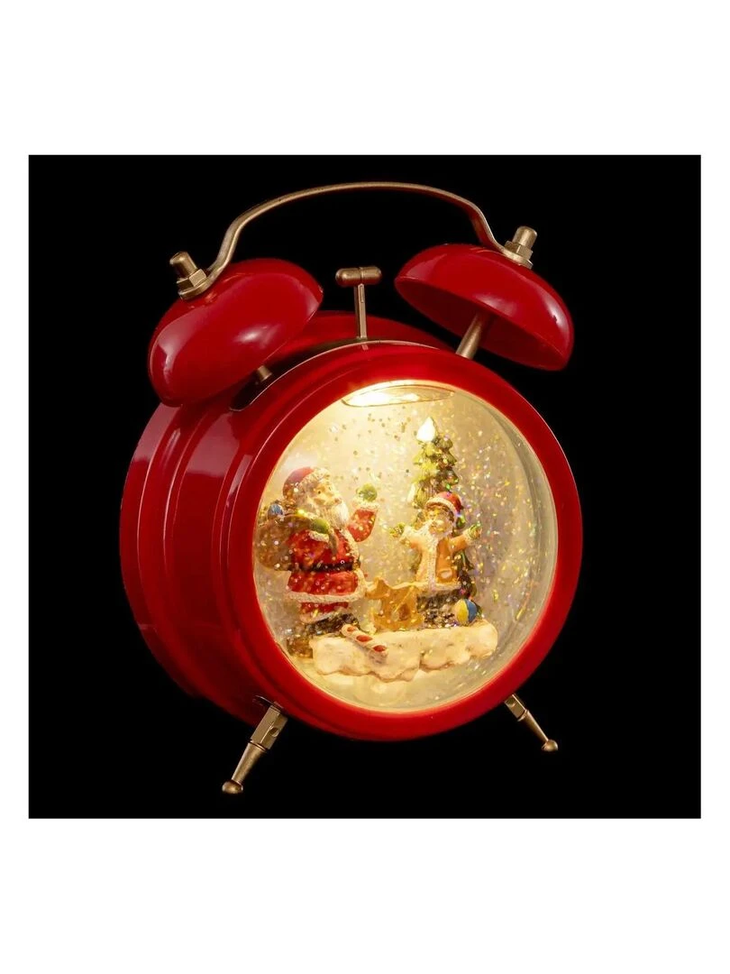 Decoration de noel reveil a neige Rouge