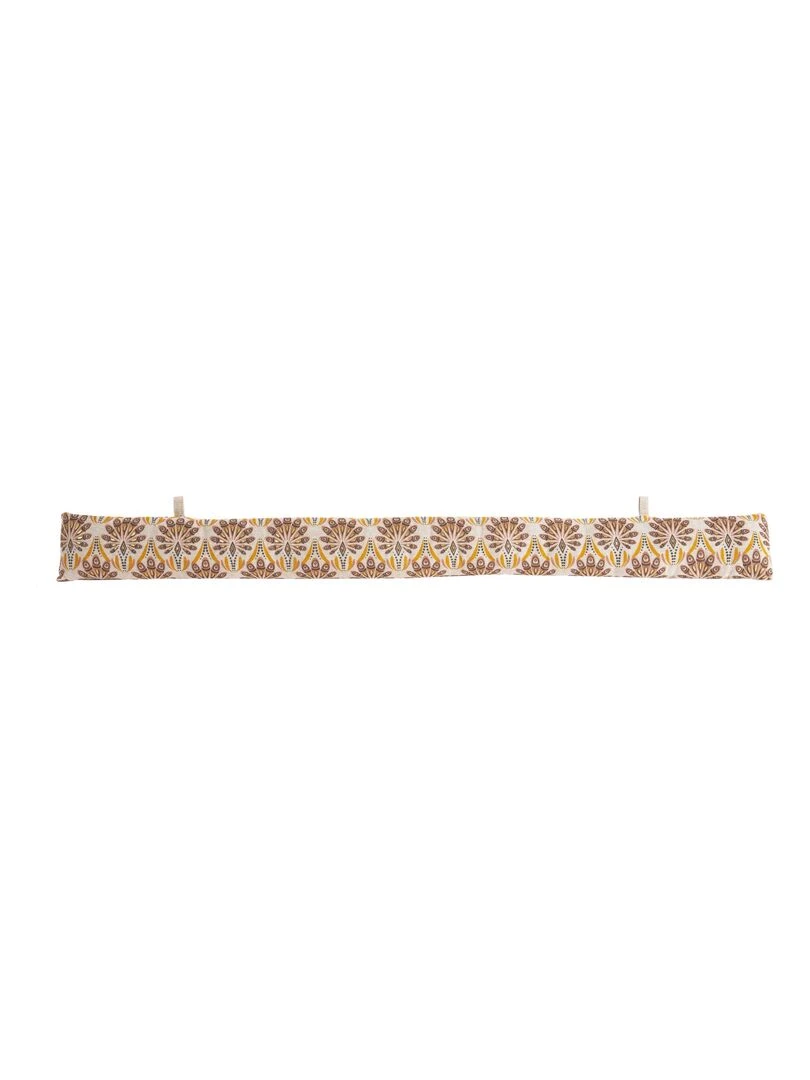 Bas de porte en coton PEACOCK 'Deko&co' Blanc Marron