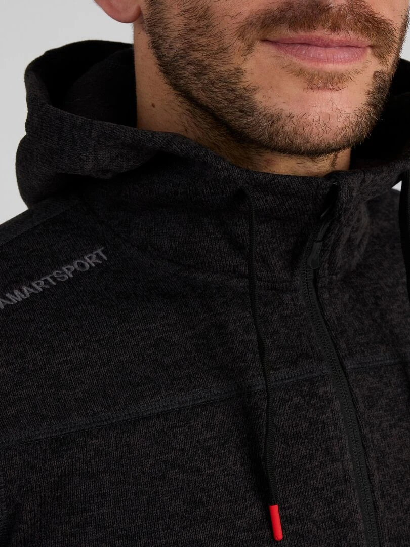 Polaire capuche Thermolactyl   DamartSport   Noir