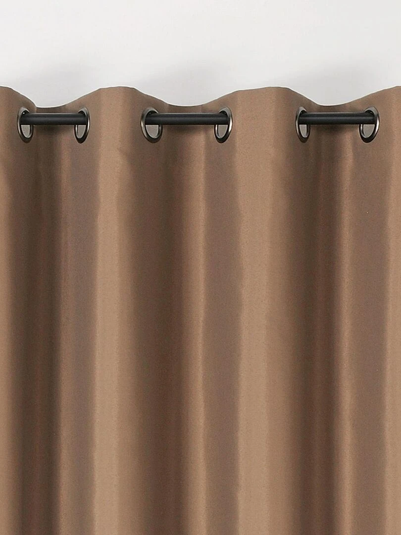 Rideau double natte non feu M1 Beige clair