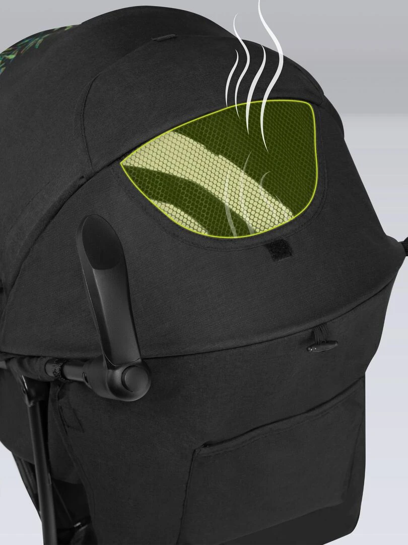 LIONELO Irma   Poussette bébé canne compacte   De 6 à 36 mois   Accessoires inclus   Dreamin   Noir