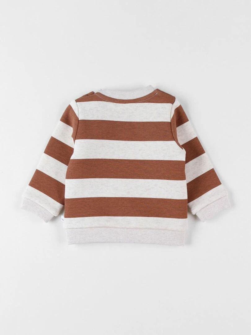 Sweat lion chiné/caramel Noukie's Multicolore