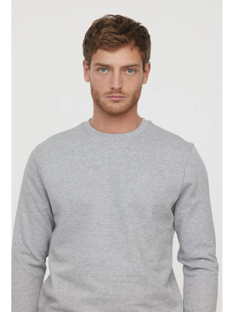 Lee Cooper   Sweatshirt manches longues coton regular EDIE   Gris chiné