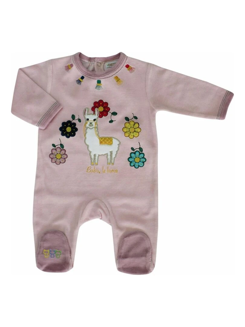 Pyjama "LAMA" LES CHATOUNETS Rose