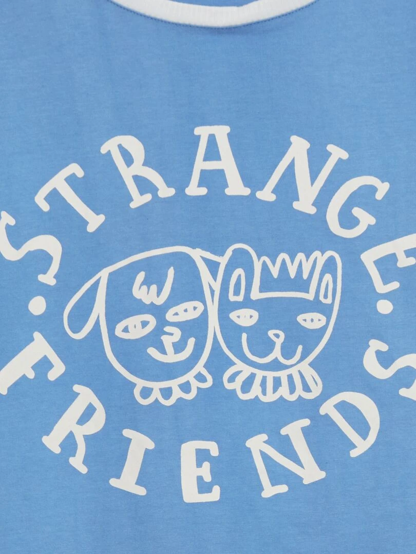 T shirt à col rond X Little Bad Wolf   Bleu