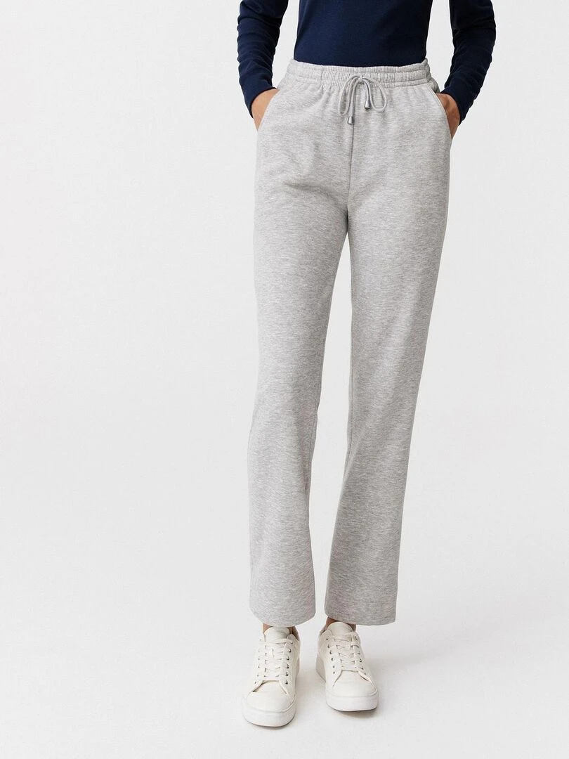 Pantalon molleton douillet Happy D. by Damart Gris chiné