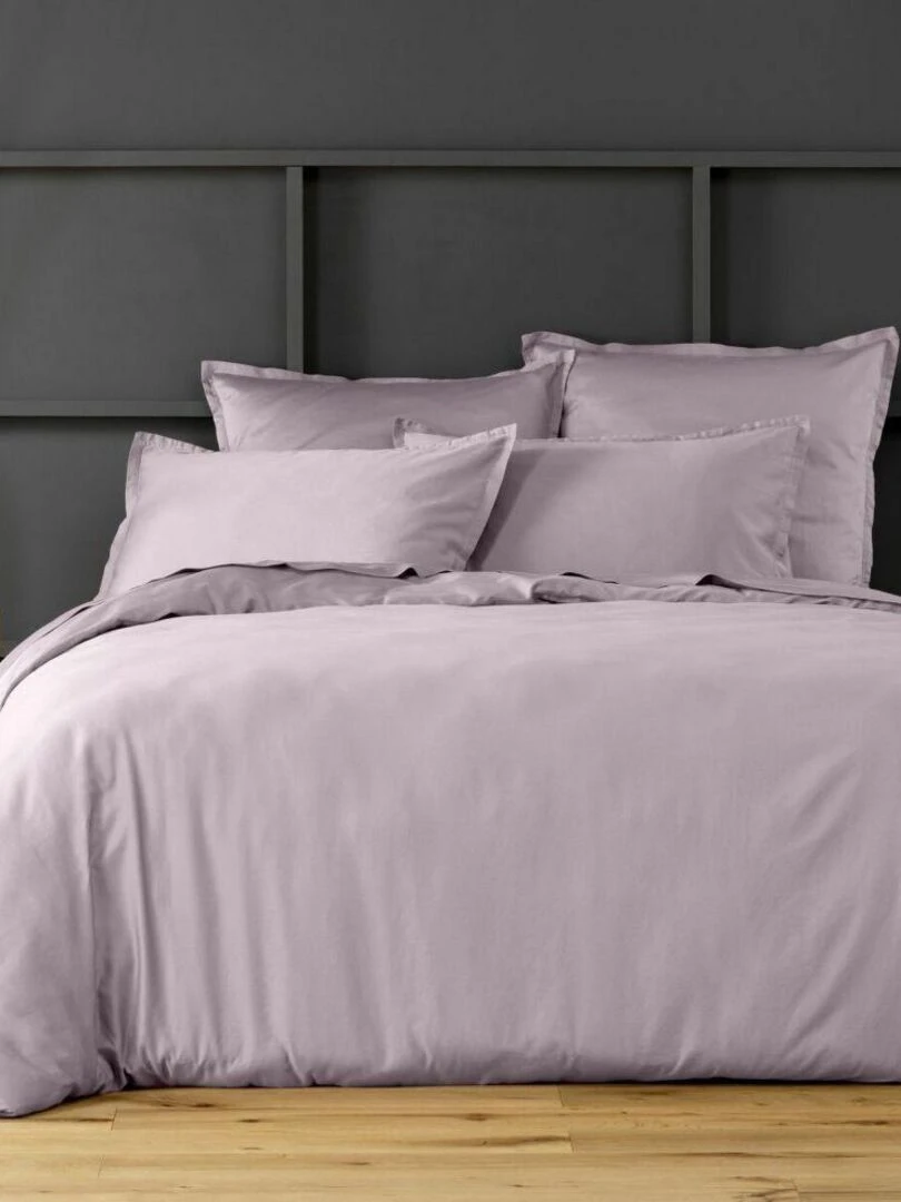 Drap plat 240x300 Satin de Coton   Violet