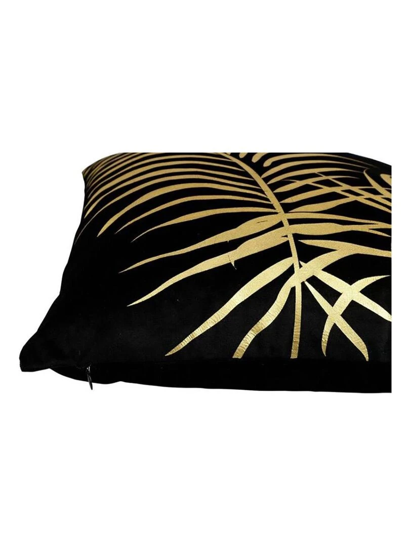 Housse de coussin 40x40 cm Palm black Noir
