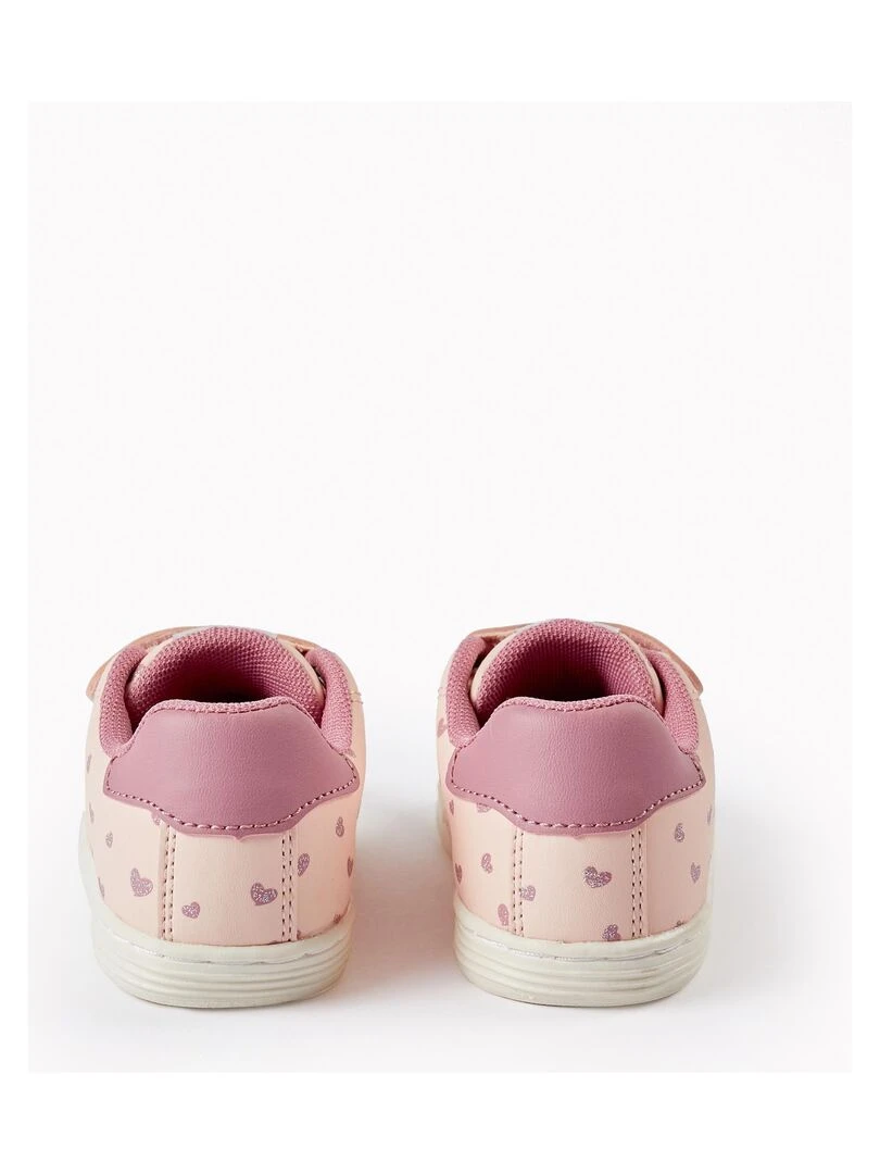 Chaussures pour bébé fille 'Hearts'   GREAT GOALS GREAT WORLD   Rose foncé