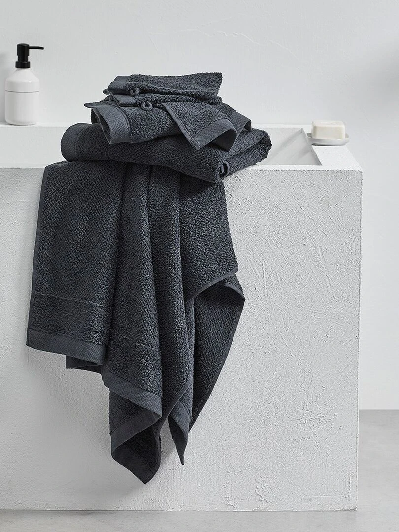 Drap De Bain Uni 'bio Organic' 'today'   gris anthracite