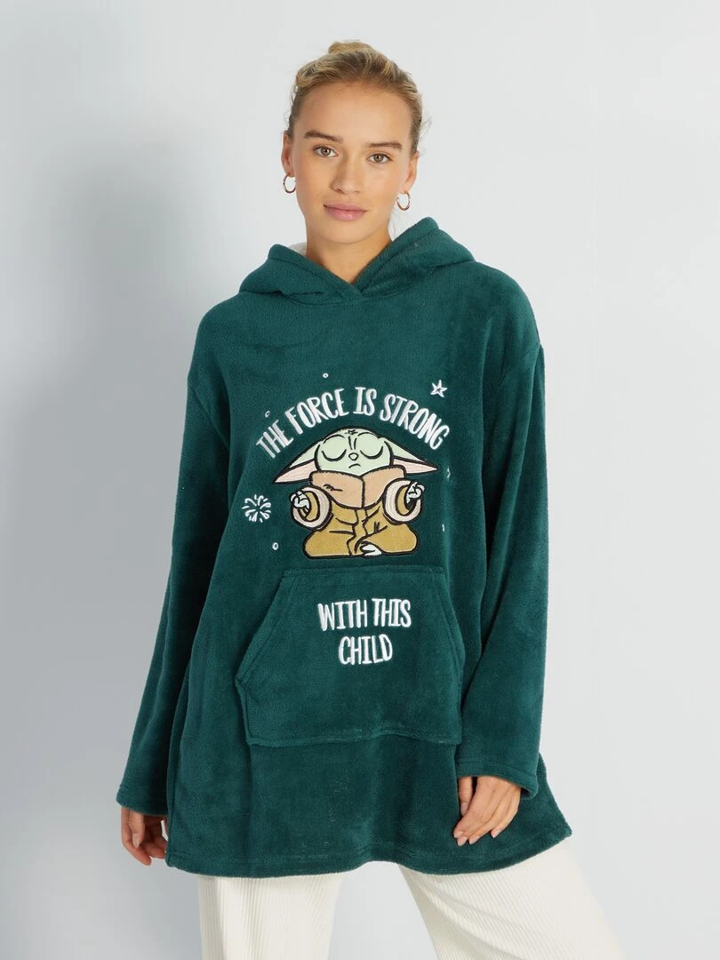 Sweat de nuit en polaire 'Grogu' 'The Mandalorian' Vert