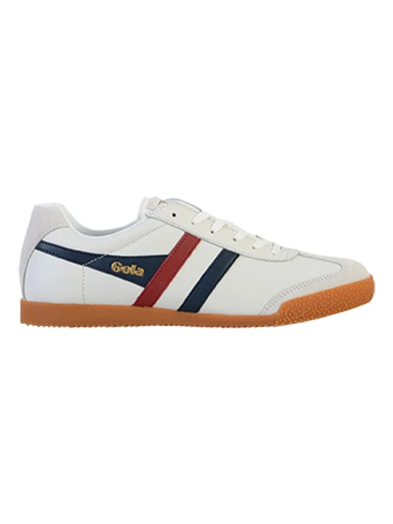 Basket Cuir Gola Harrier Blanc