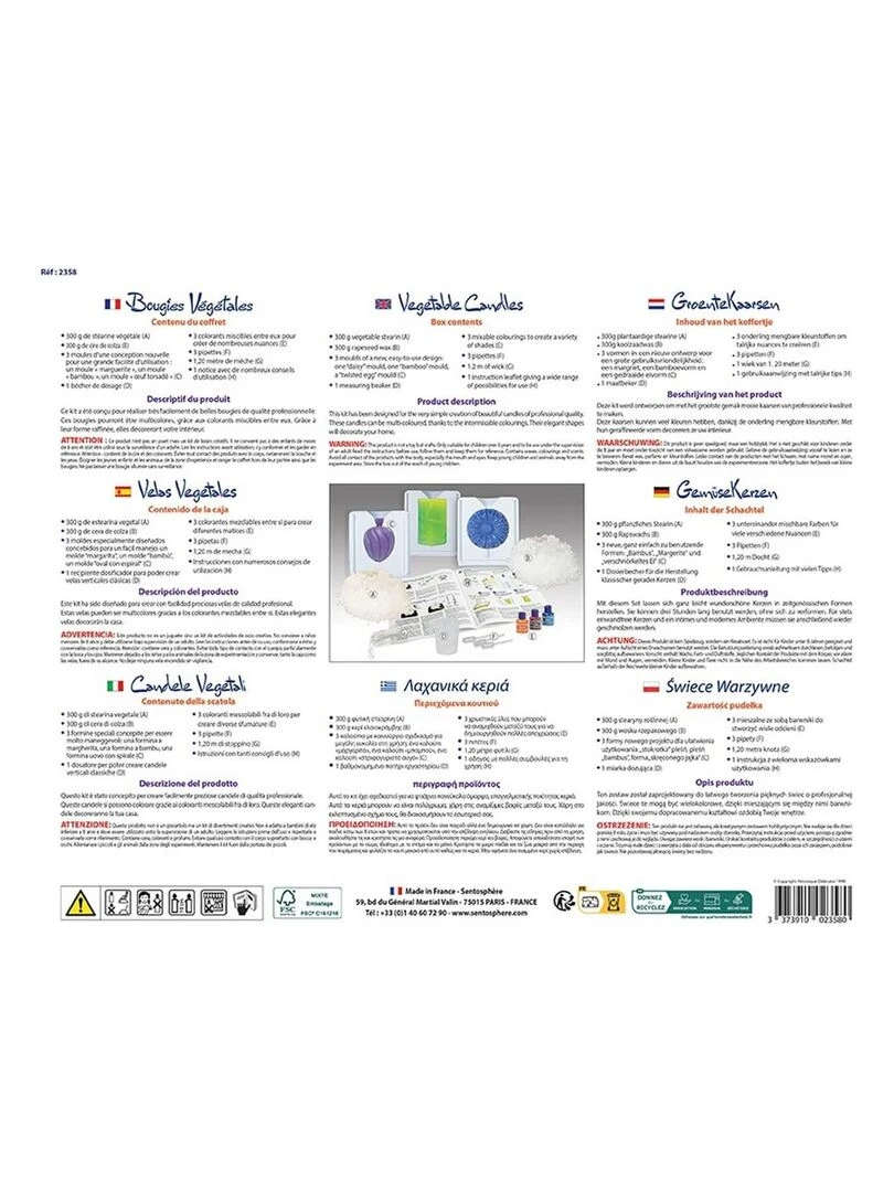 Kit créatif : Bougies Vegetales   N/A