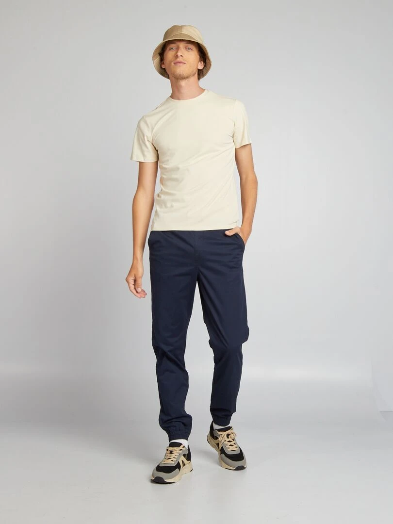 Tee shirt uni Muscle fit Beige
