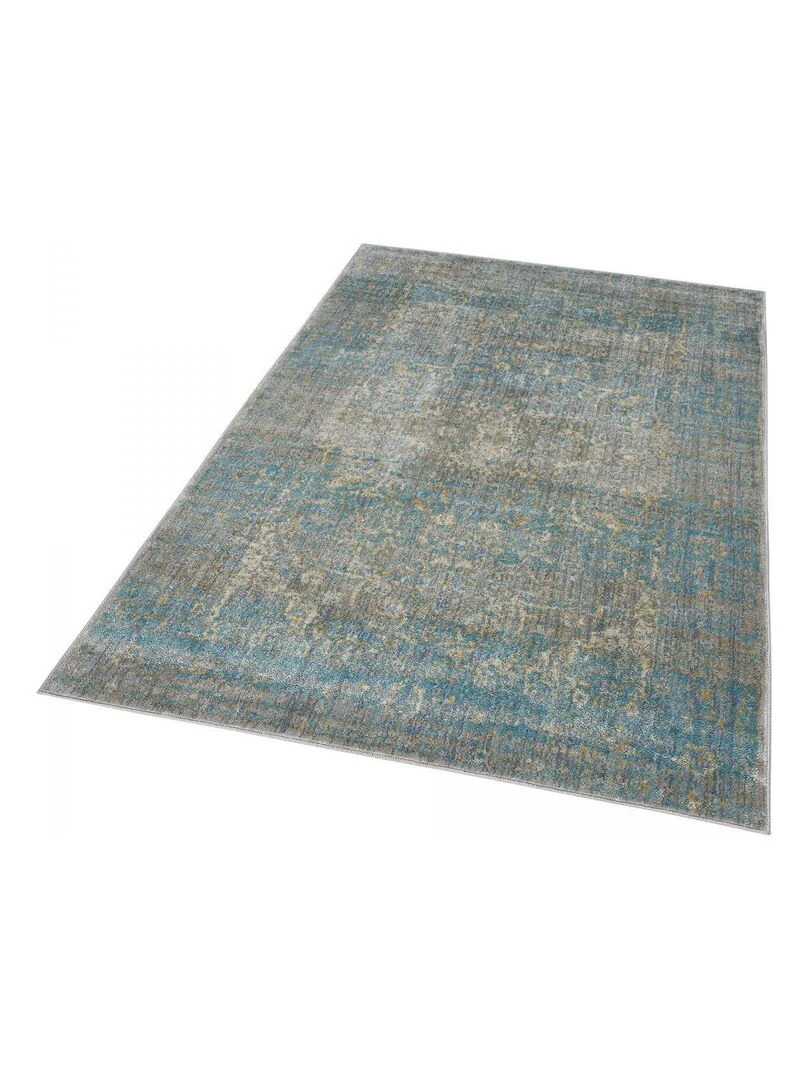 Tapis salon BELANO tissé   Bleu