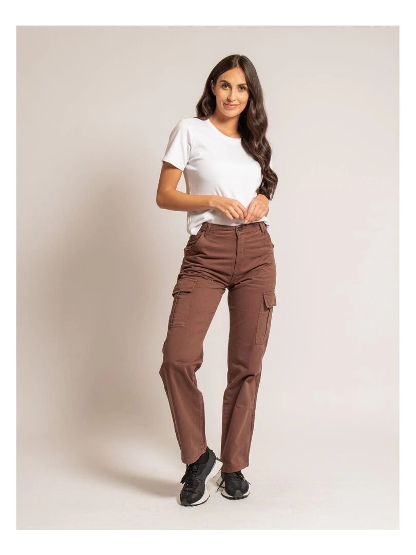 Pantalon cargo ELECTRA   Marron
