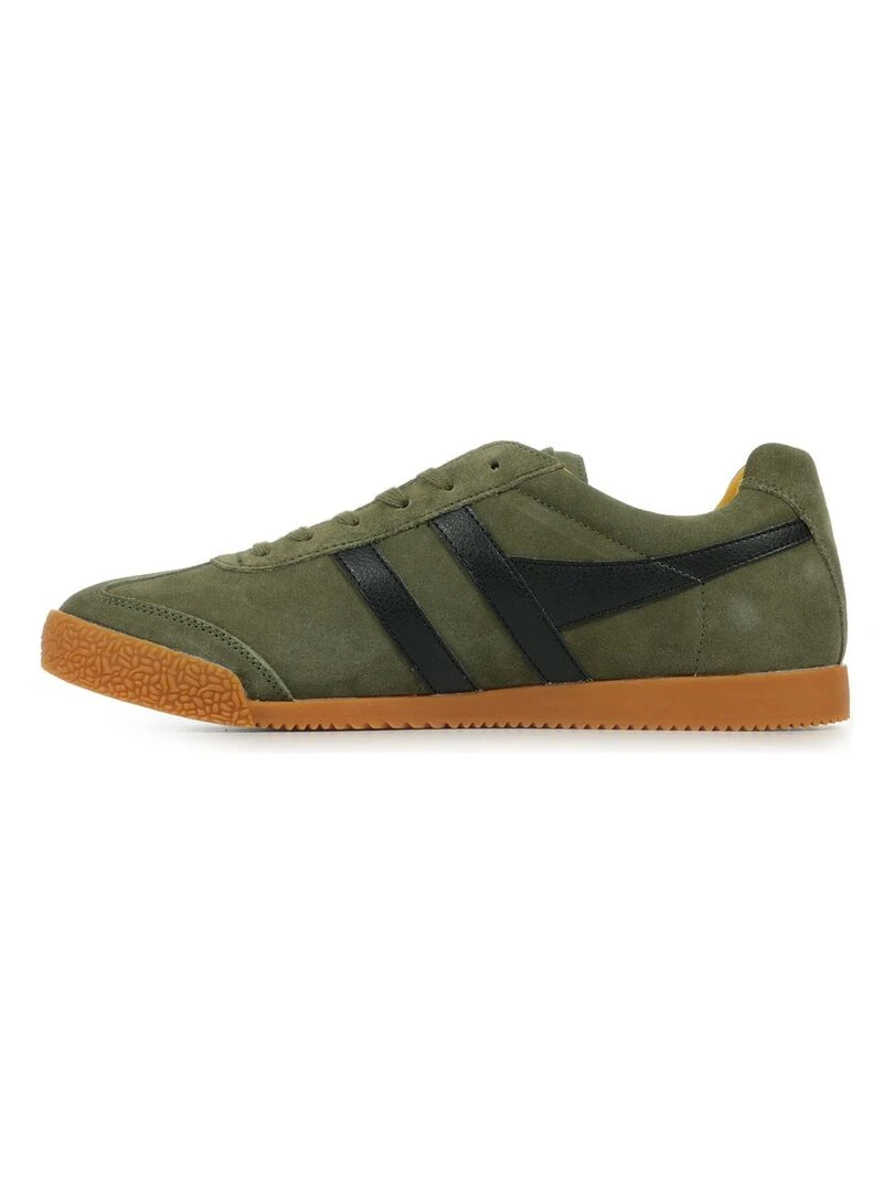 Baskets Gola Harrier Suede   Vert olive