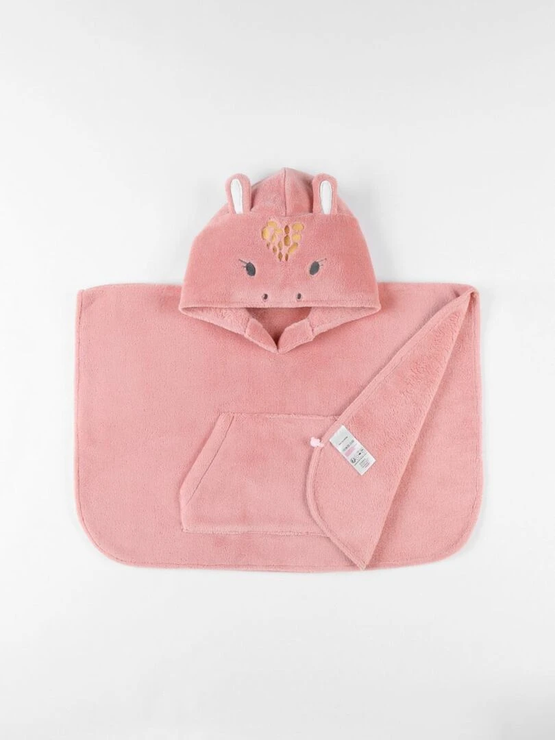 Poncho Tiga en Groloudoux®  poudré   Noukie's   Rose