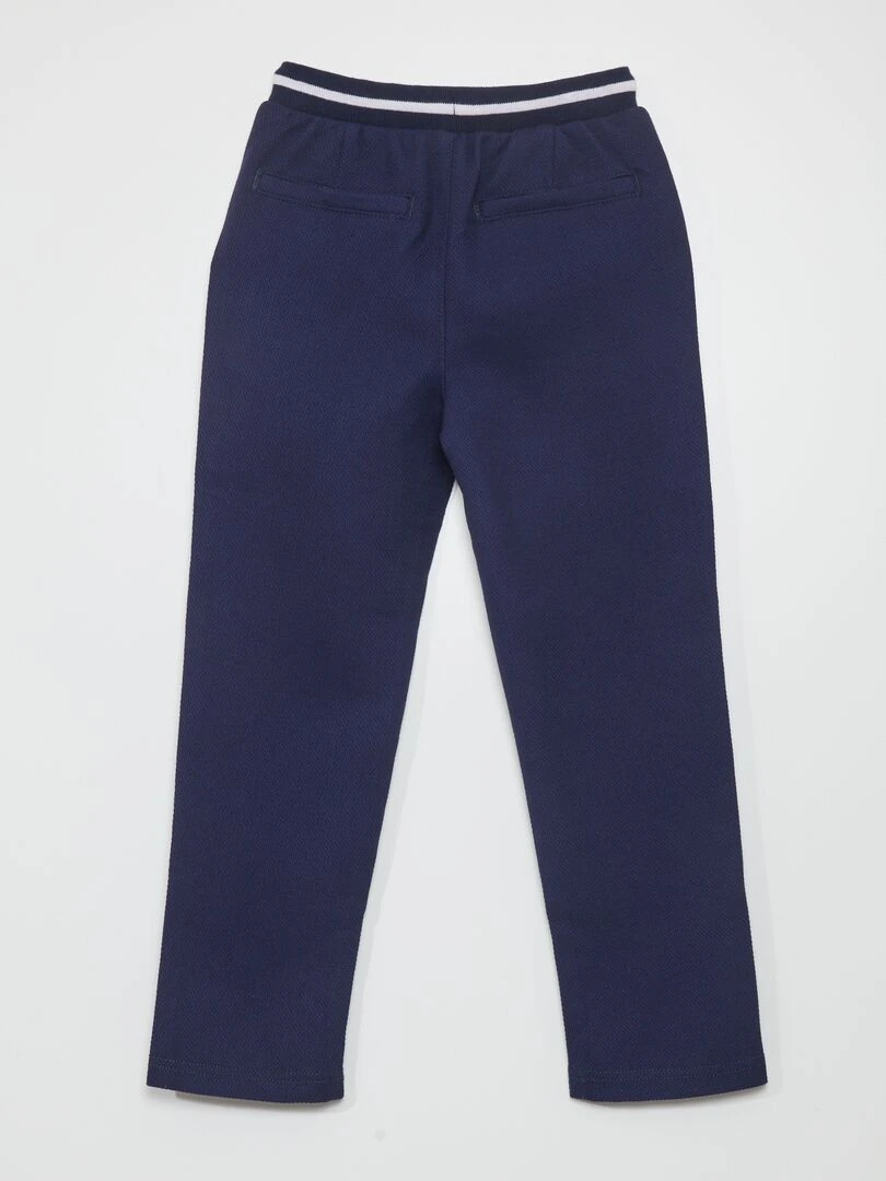 Pantalon de jogger façon tweed Bleu marine