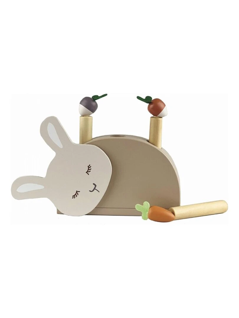 Pop Up Lapin blanc en bois N/A