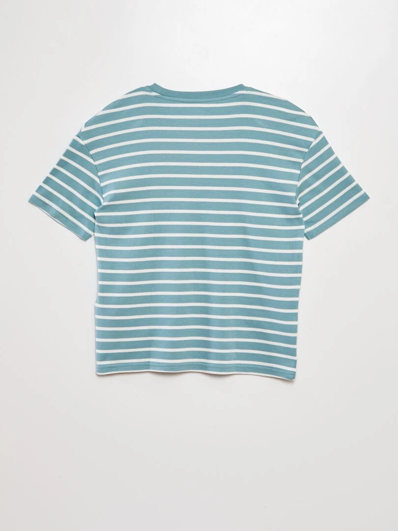 Tee shirt marinière Bleu