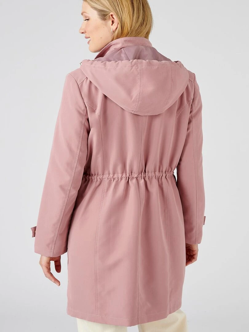 Parka longue toucher doux   Damart   Rose