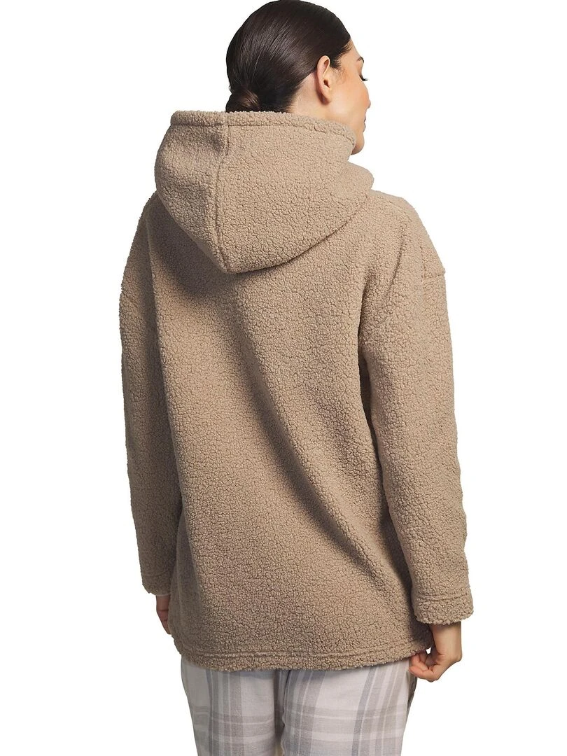 Veste d'intérieur à capuche Big Family Marron