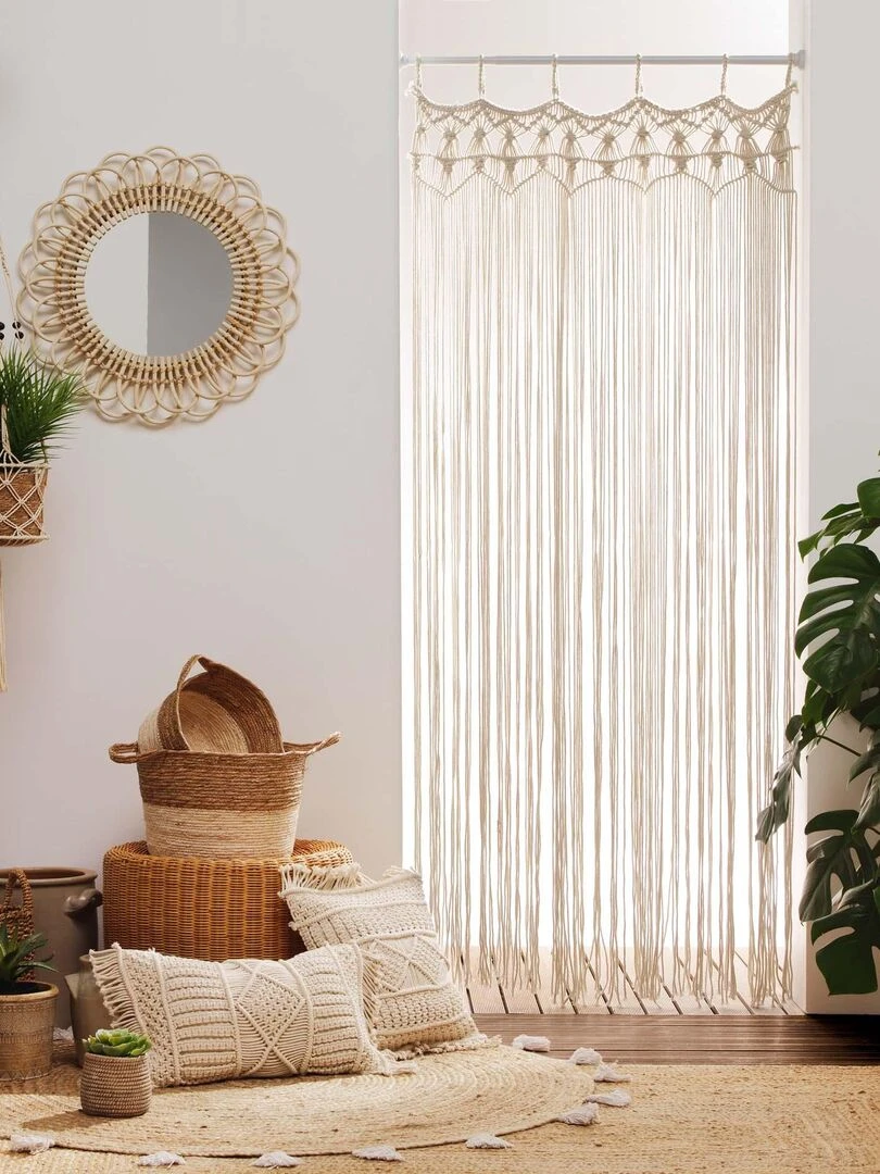 Coussin Collection Macrame   Beige