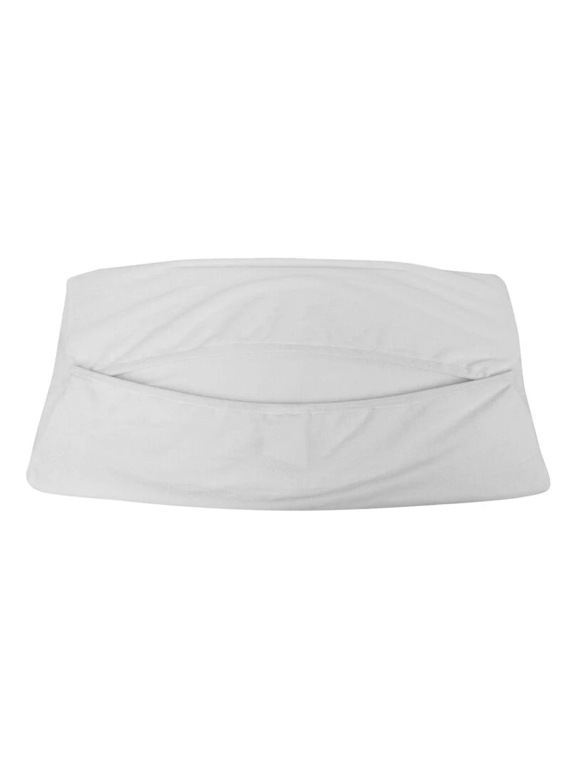 Lot de 2 draps housse 100% coton pour plan incliné   Monsieur Bébé   Blanc