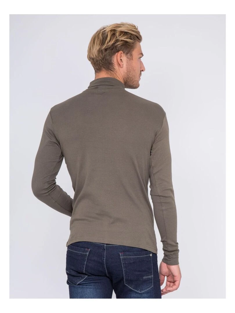 Sous pull pur coton WAREN Kaki