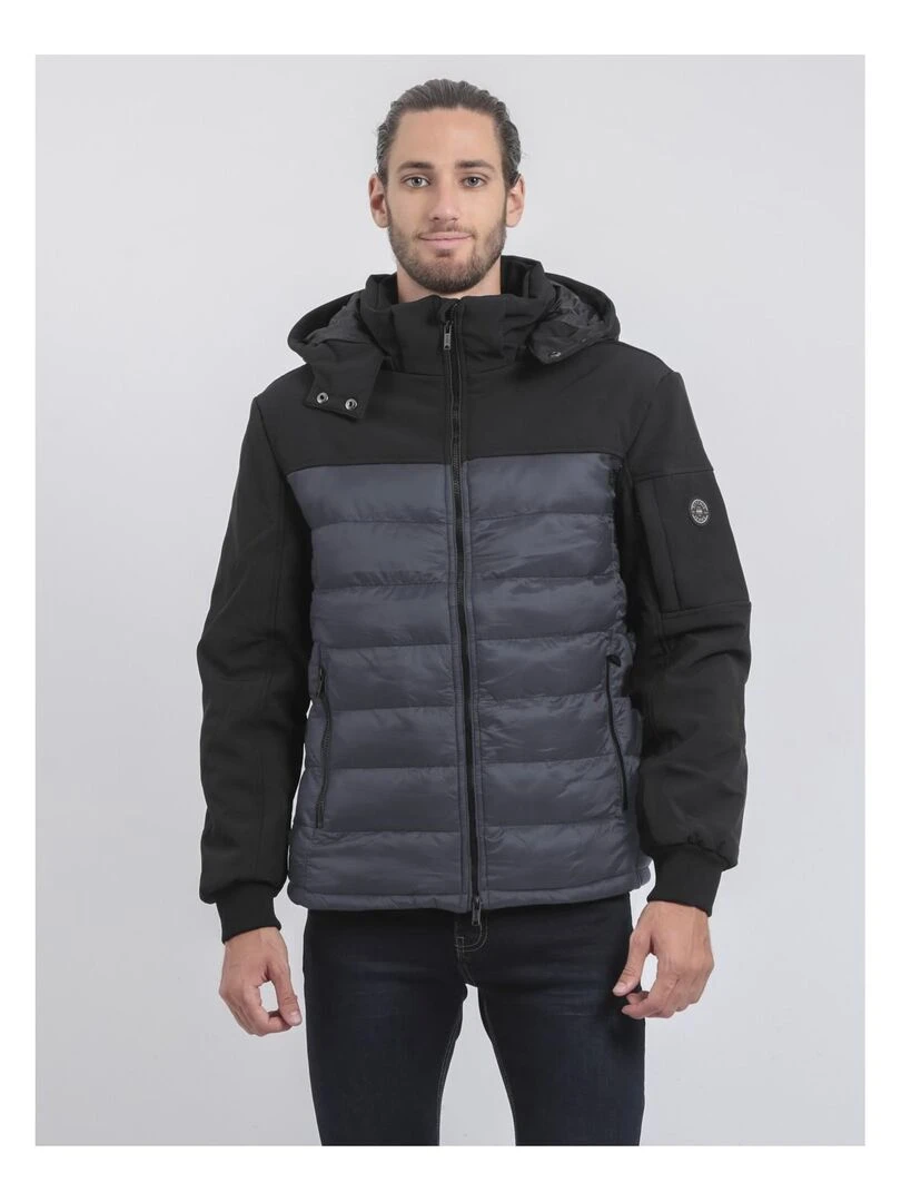 Doudoune capuche amovible ZELEK Gris