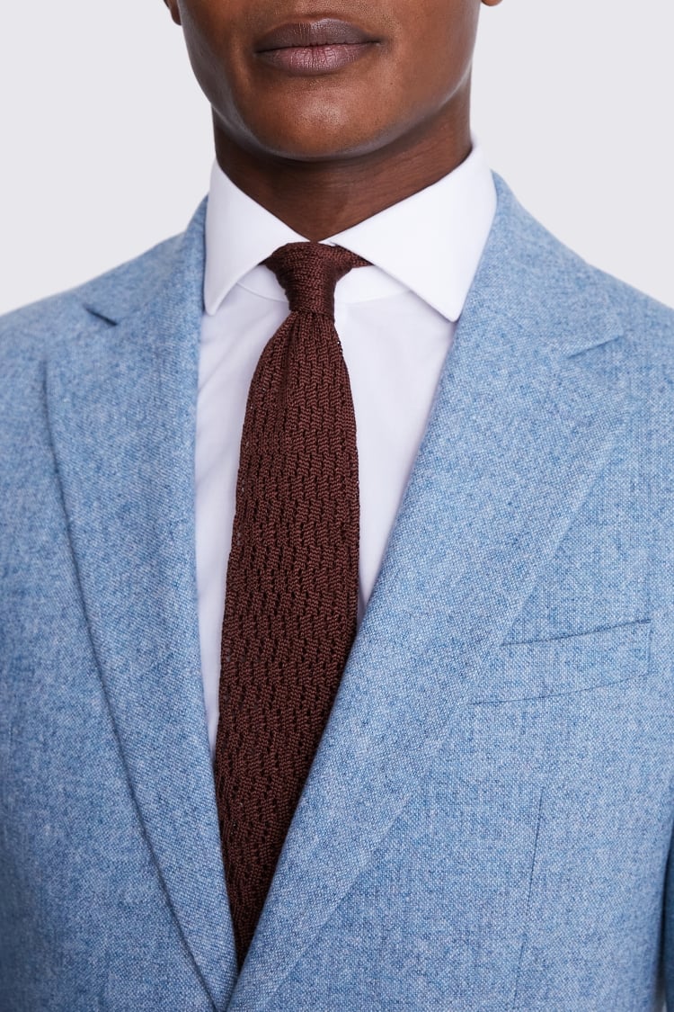 Tailored Fit Aqua Donegal Jacket    Buy Online at Moss