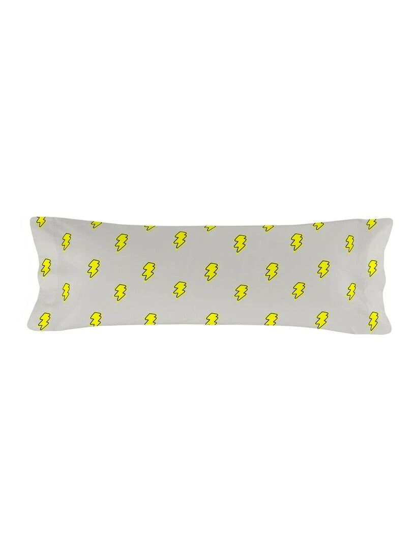 Taie d'oreiller Thunder "Happyfriday" Gris Jaune Noir