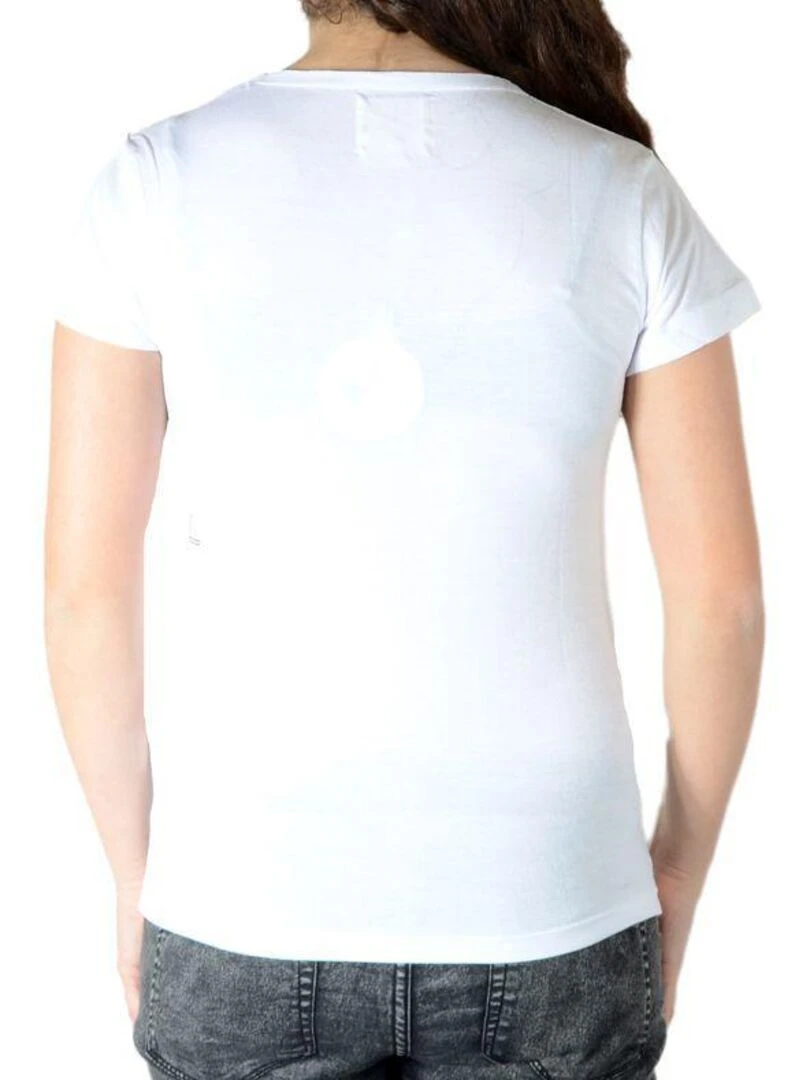 Tee Shirt Little Eleven Paris Monroedream SS Mixte Garçon  Fille  Blanc   Blanc