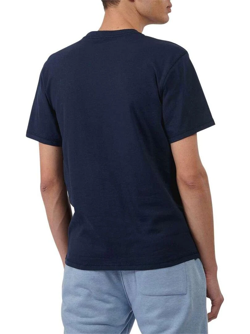 KAPORAL T shirt coton col rond Bleu marine