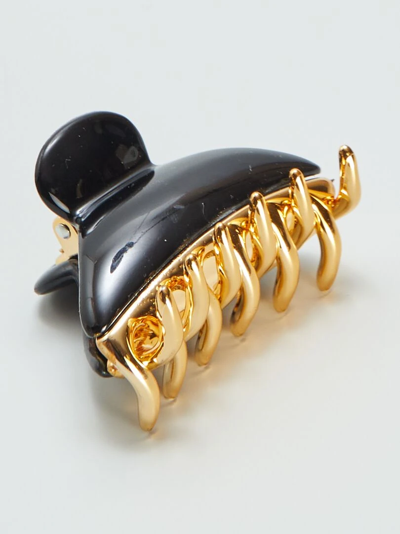 Lot de 2 pinces crabe dorées   Noir