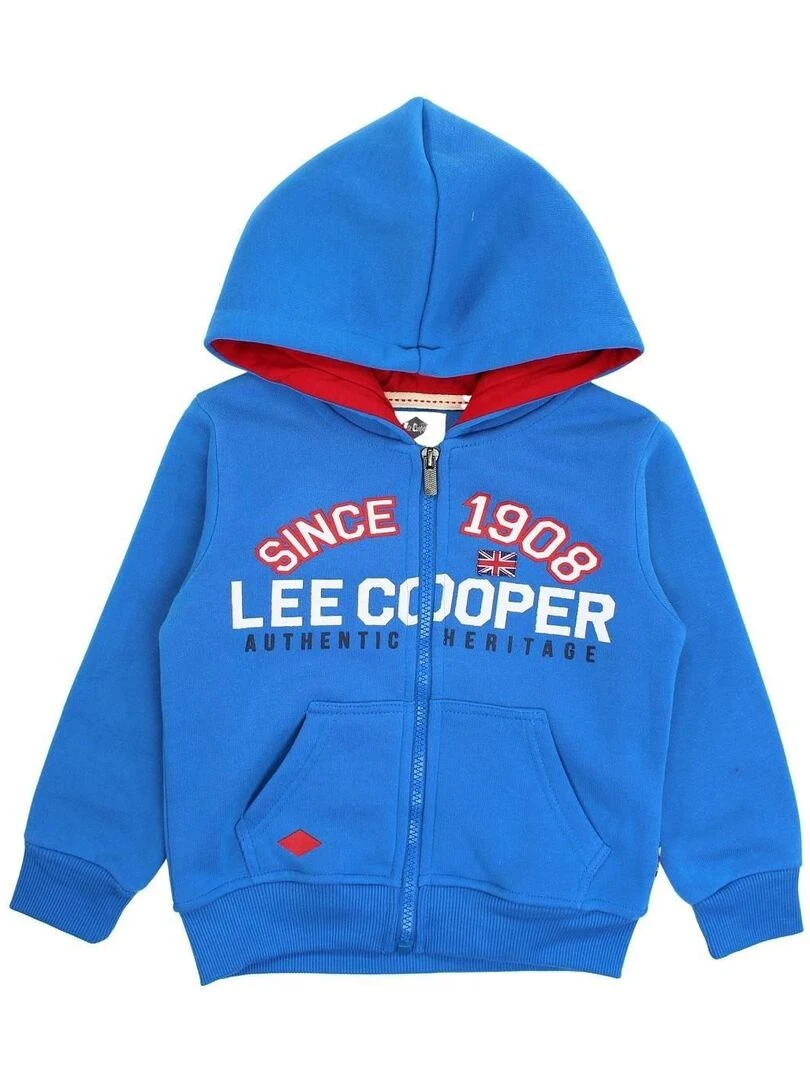 Lee Cooper Veste garçon imprimé logo Bleu