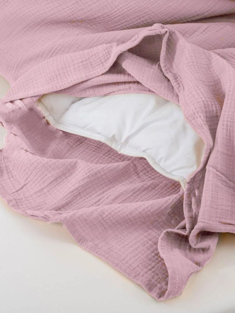 Housse de Couette en Coton Bio Rose   Rose