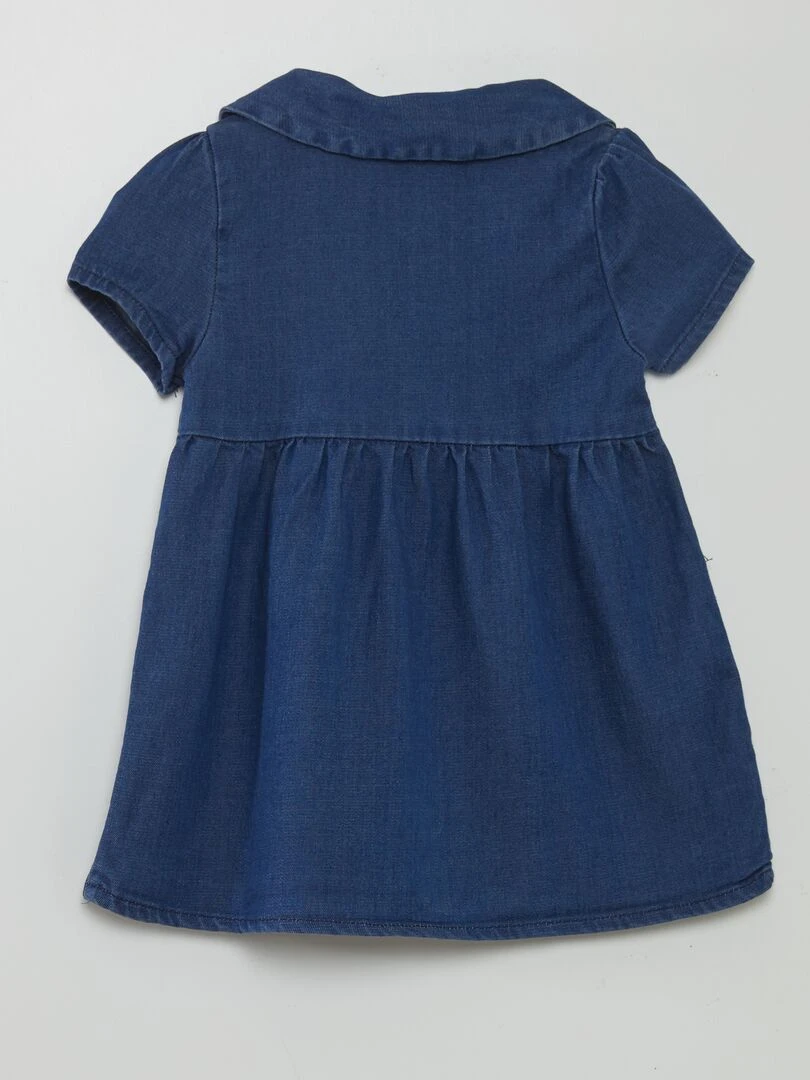 Robe effet denim évasée denim