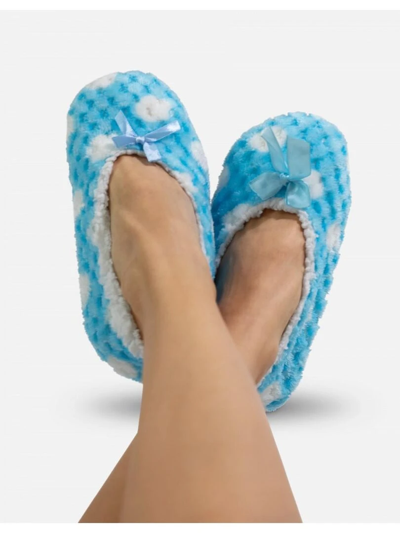 Chaussons à motifs Kebello   Bleu