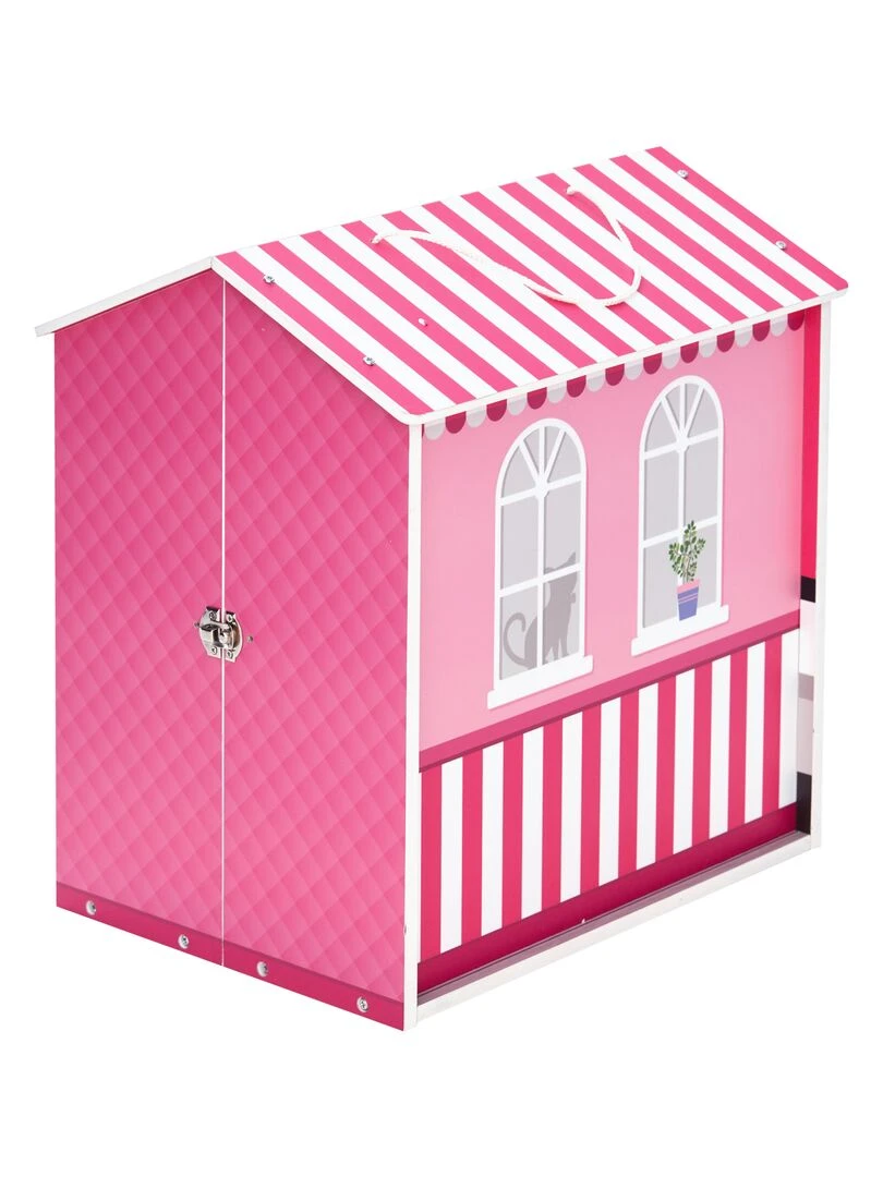 Olivia's Little World Maison de poupée City Café en bois pour fille rose TD 12953A N/A
