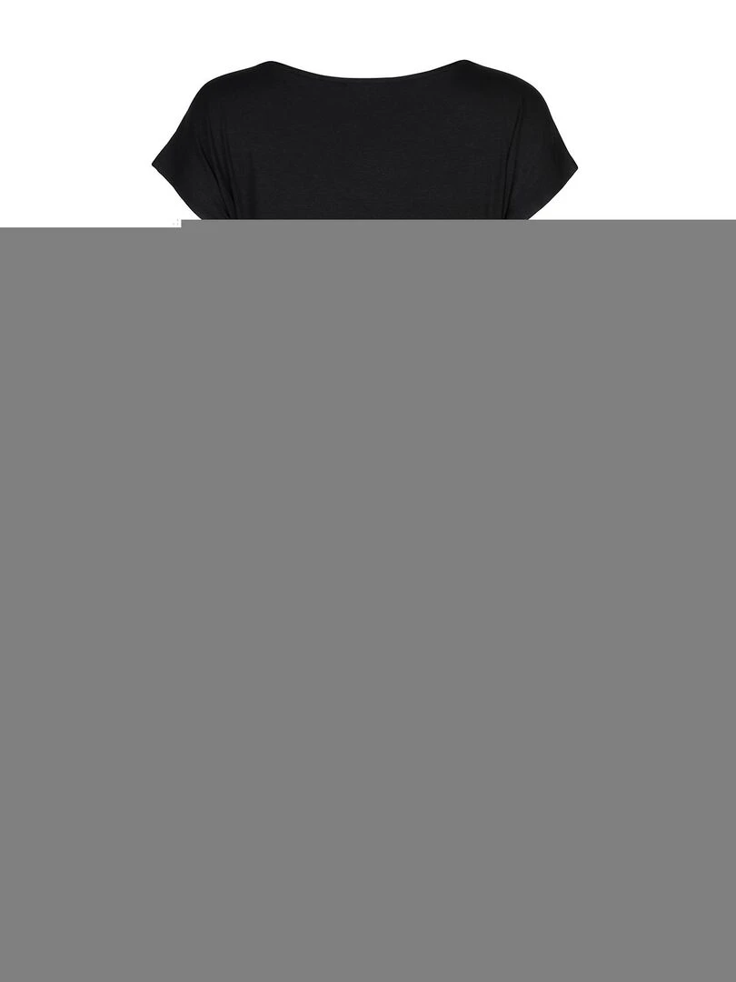 Robe estivale manches courtes Saint Tropez   Noir